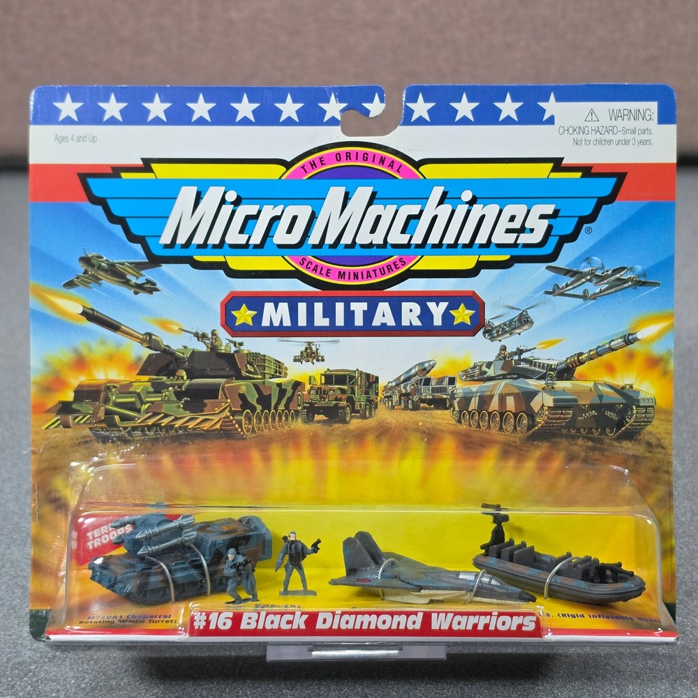 Micro Machines Military Toy Unisex OS Black NEW Black Diamond Warriors #16 Set